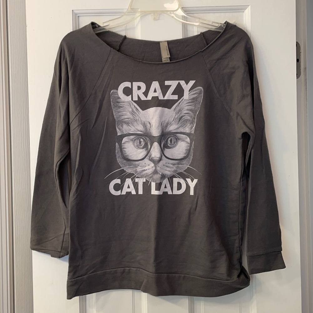 Crazy Cat Lady long sleeve - small